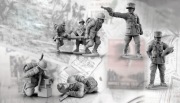 Figurki  z II wojny światowa francuskiego sztabu dowodzenia 28mm