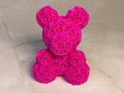 Miś z róż 3D – dekoracja / podstawka pod długopis