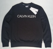Bluza Calvin Klein Męska Czarna Logo Crewneck Bawełna Rozmiar S Oryginał