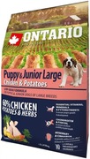 Ontario Puppy Junior Large Chicken 2,25kg