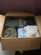 box ponad 50 sztuk ubrań po likwidacji sklepu z odzieżą używaną