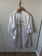 Szlafrok ślubny ze złotym napisem Panna Młoda L