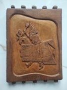 Lajkonik- drewniana płaskorzeźba