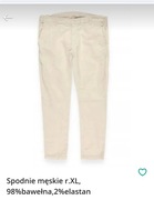 Spodnie męskie r.XL, 98%bawełna,2%elastan