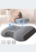 DZIANINOWA PODUSZKA POD SZYJĘ, ŁAGODZĄCA BÓL SZYI, PODUSZKA DO SPANIA DOMU