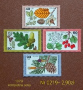 Znaczki flora:0219: owoce drzew- Niemcy 1979r **