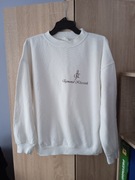 Biała bluza, 50% bawełny. Szerokość 2x 58-60 cm