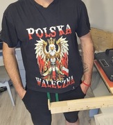 T-shirt z nadrukiem Polska Waleczna