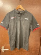 L Koszulka polo Porsche Motorsport x Boss czarna męska Mobile1 GT3 Cup R