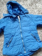 Niebieska pikowana dziewczęca kurtka rozmiar 146