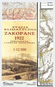 Mapa Stacja klimatyczna Zakopane 1922 1:12 000