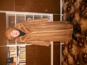 FUTRO Z naturalnych NOREK r. 42-44 cudne i wartościowe + czapka