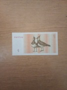 Litwa 1 talonas, 1992 rok, UNC, ptaki 
