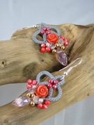 Kolczyki frywolitkowe