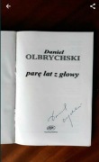 autograf Daniel Olbrychski Parę lat z głowy PRL Andrzej Wajda Potop książka