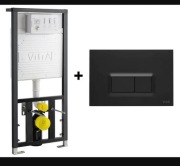 Stelaż podtynkowy Vitra + przycisk Czarny Mat