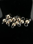 Czeburaszki wolframowe okrągłe złote 0,6g