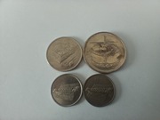 Zestaw monet obiegowych Malezja 50, 20, 10 Senów