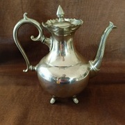 PIĘKNY DZBANEK POSREBRZANY PLATEROWANY SYGN.