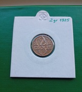 2 grosze 1925 w holderze 