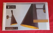 Kinkiet MODERN C-B Czarno-złoty E27 ruchomy
