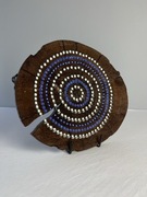 Krąg Spokoju – Ręcznie wykonana dekoracja ścienna z drewna,Unikatowy dekor