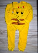 2^ Pokemon Pikachu pluszowy strój przebranie piżama 5/6 Lat_ 110/116 cm