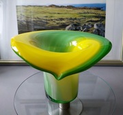 Murano styl. Wazon artystyczny. Ręcznie formowany. 22cmx17cm.