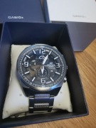 Casio Edifice srebrny zegarek męski elegant 