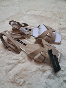 Skórzane sandały Beżowe Gino Rossi 37