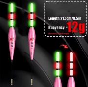 Spławik świecący LED 12g, przelotowy,gruba antenka/zmienia kolor + bateria