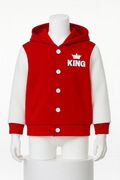 Stylowa bluza z kapturem „KING” – wygodna, ciepła i mega efektowna. 