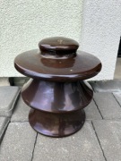 Duży izolator porcelanowy PRL 25 cm | ciężki, solidny egzemplarz