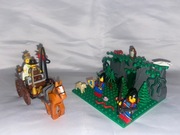 LEGO CASTLE RYCERZE HERBU LWA 4 FIGURKI KOŃ PIES NOWE WÓZ SKAŁY