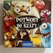 Gra karciana Potwory Do Szafy Granna dla dzieci bdb stan komplet