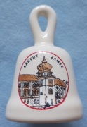Dzwonek ceramiczny z Polski - pamiątka z Łańcuta - zamek
