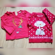 Z szafy Gabi- świąteczne bluzeczki r.80