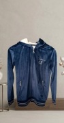Bluza Chrystian Dior granatowa na zamku