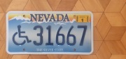Nevada tablica rejestracyjna usa oryginal