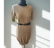 Ciepła sukienka na jesień zimę do biura 100% merino