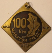 MKG KTP - PTTK MAZOWSZE - 100 km MARATON PIESZY 