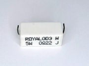 Rezystor emiterowy 0.22 ohm 5W ROYAL