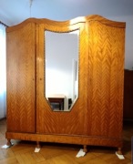 Przepiękna przedwojenna szafa brzozowa