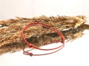 Bransoletka szczęścia czerwona ochrona talizman amulet kabała sznurek