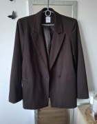 Czekoladowa marynarka S brązowy żakiet