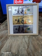 Banknot banknoty kolekcjonerskie 100$ 100USD 100 DOLARÓW złoto srebro