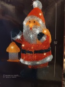 Dekoracja LED Mikołaj akryl zewnętrzna 24x20x46cm 