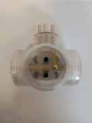 Rozgałęziacz do gniazdka 3x2p+z 16A transparentny 50634 Legrand