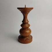 Świecznik drewniany  - lata 70