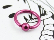 VENOM kolczyk kółko kulka piercing róż1,6/10/4 V87